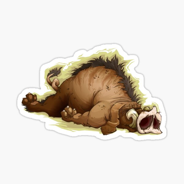 Dirty Brown Hair Stickers Redbubble - blonde hair with golden arm brace roblox