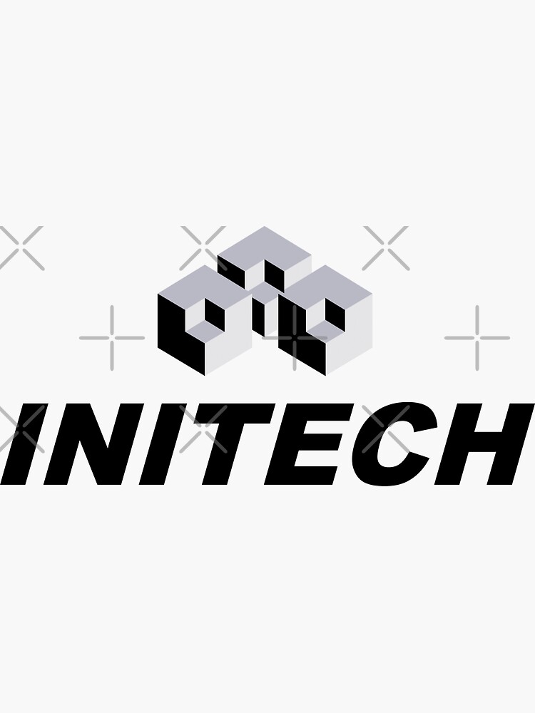 "Initech" Sticker by DetourShirts Redbubble