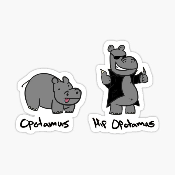 Hip Opotamus Sticker
