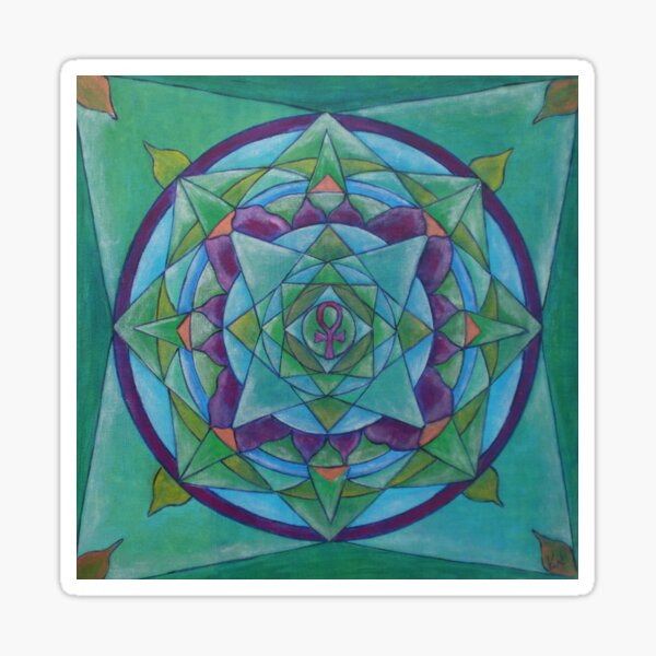 Follow your heart free-hand mandala Sticker