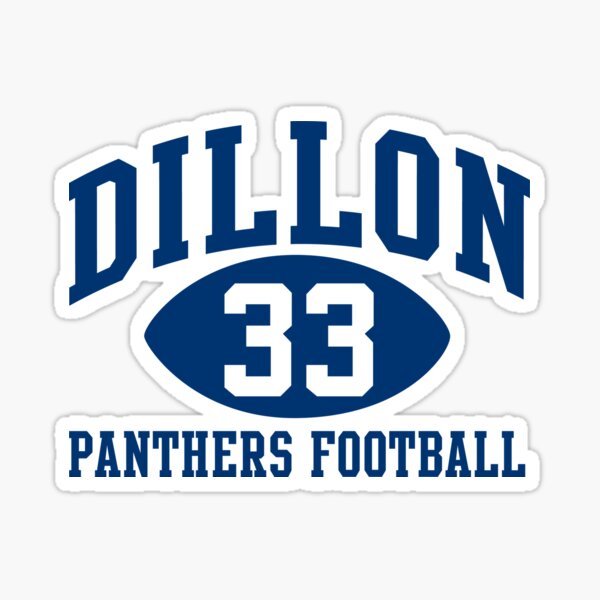 Dillon Panthers Football #33 Sticker for Sale by pootpoot