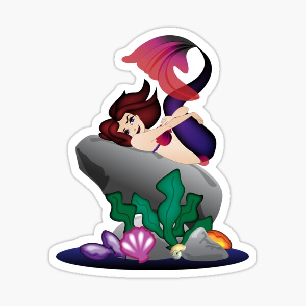 Flirty Mermaid Sticker