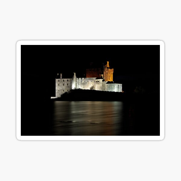 Night Eilean Donan Castle Sticker