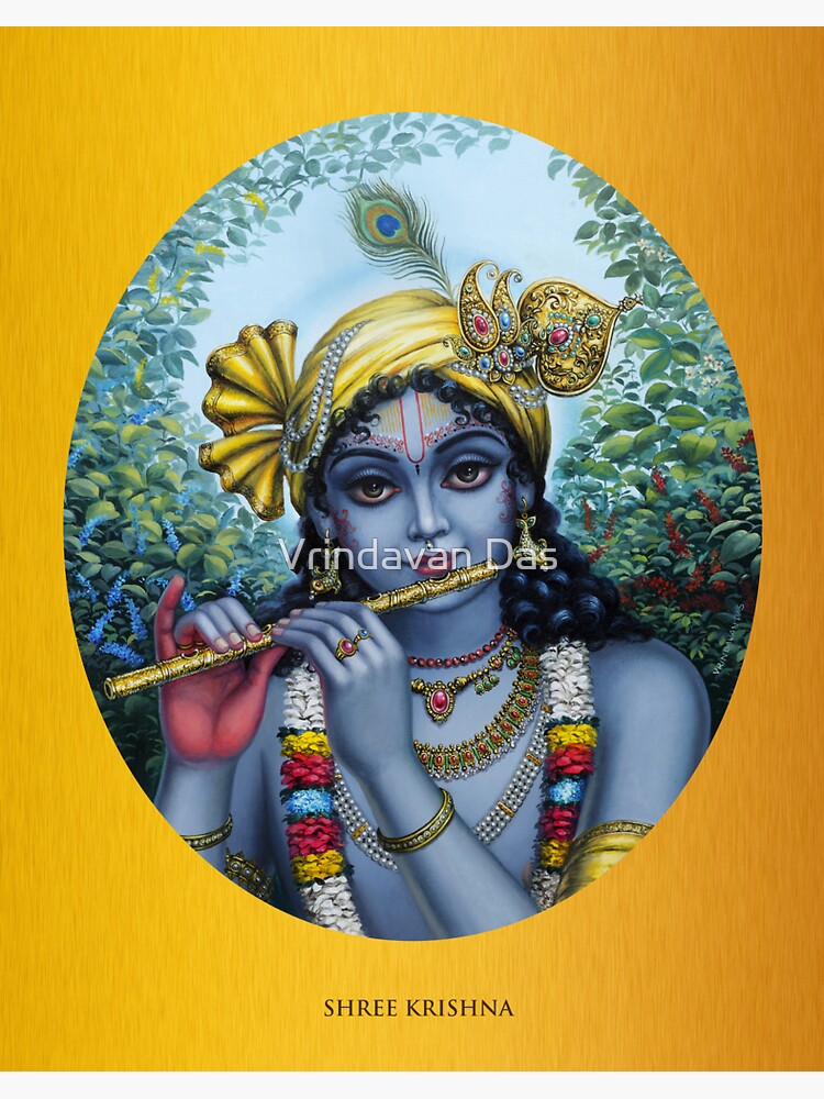 "Krishna" Sticker for Sale by vrindavandas Redbubble