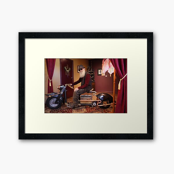 "The Abyss Rider" For the Final Ride into the Abyss : built by Mark Walker Aust. Framed Art Print