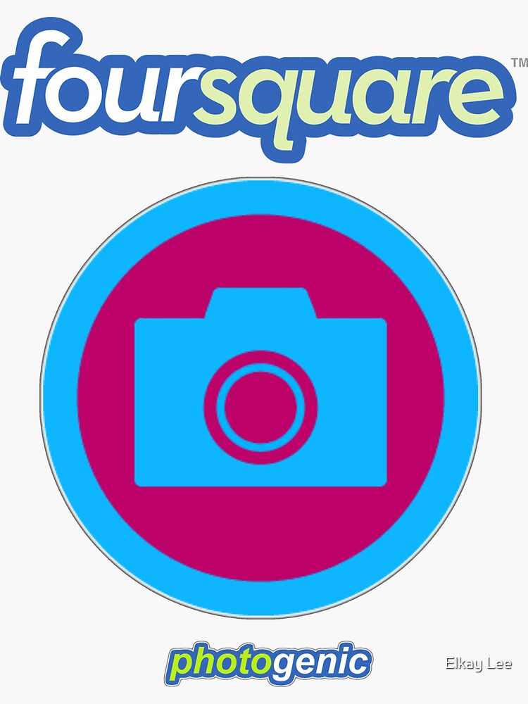 Foursquare logo  Sticker for Sale by TheGoodOne1