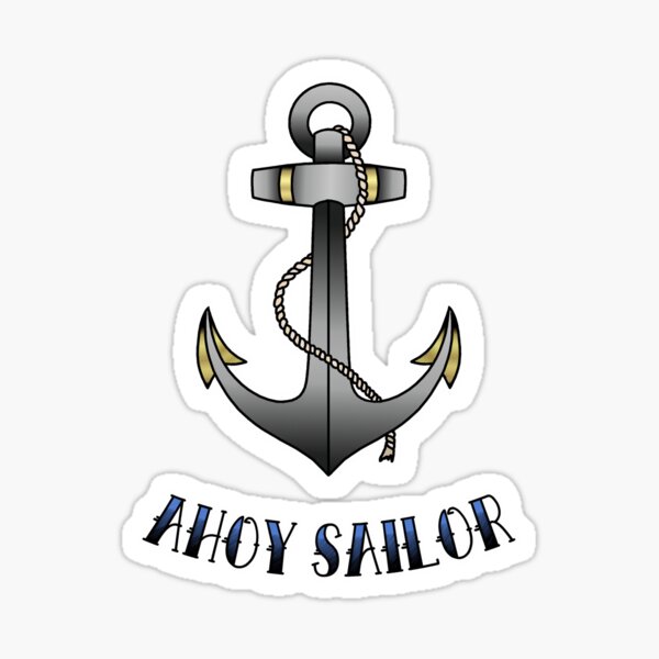 Ahoy Sailor Sticker for Sale by jadeboylan