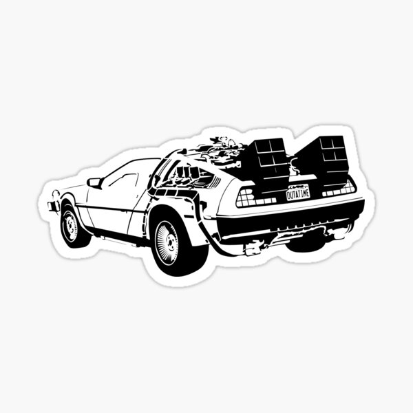 Back to the Future - Delorean Sticker