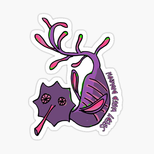 Seedy Weed Dragon Sticker