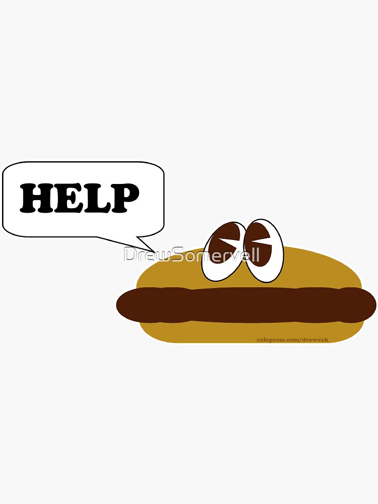 "Hamburger Helper" Sticker for Sale by DrewSomervell Redbubble