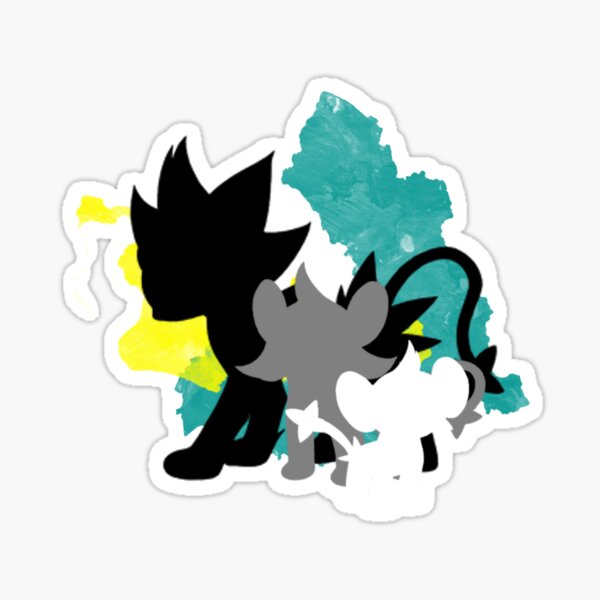 Luxray Family Sticker By Withablacktail Redbubble