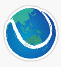 tennis tee Sticker