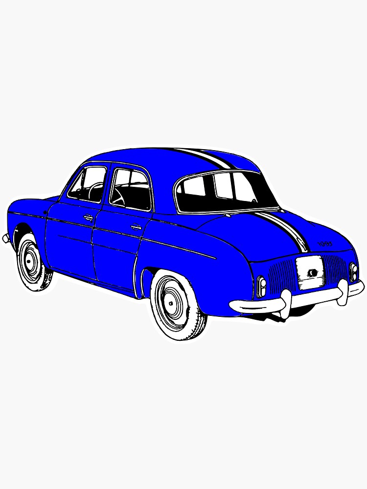 "DAUPHINE GORDINI BLUE" Sticker by karmadesigner Redbubble