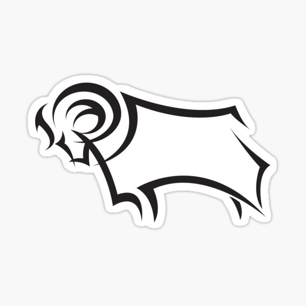 derby county stickers redbubble redbubble