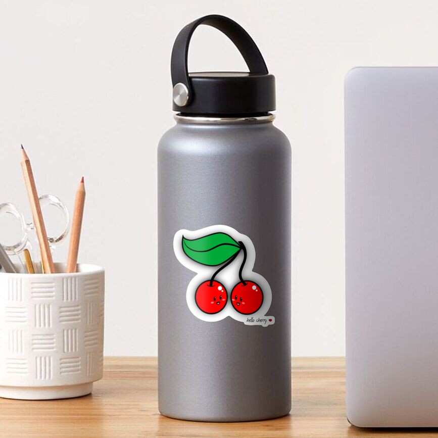 Hello Cherry - two lof bees Sticker
