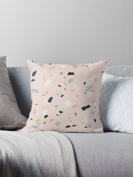 Item preview, Millennial Pink Terrazzo Stone Pattern designed and sold by Sam Posnick.