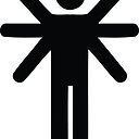 Arm Flapping Pictogram Man Sticker By Inspctrspactime Redbubble