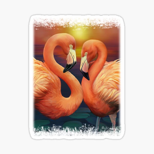Item preview, Flamingo Love designed and sold by Shannon Posedenti.