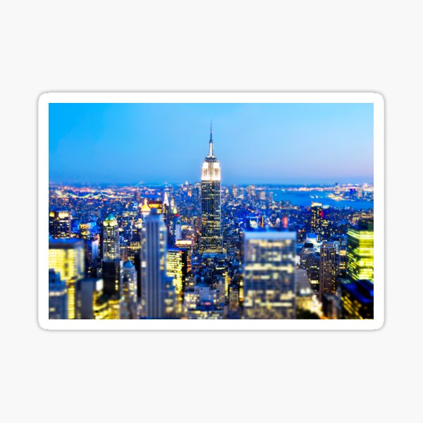 Empire State Building at Night: NYC Sticker