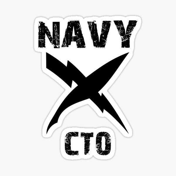 "US Navy CTO Insignia Black" Sticker for Sale by courson Redbubble