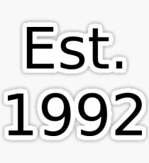 1992 Sticker