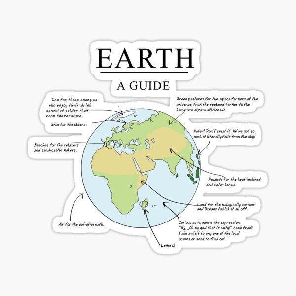 Earth: A Guide Sticker