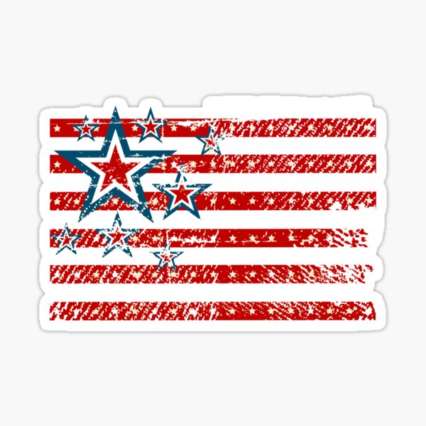 "American Flag Stars and Stripes" Sticker by pinballmap13 Redbubble
