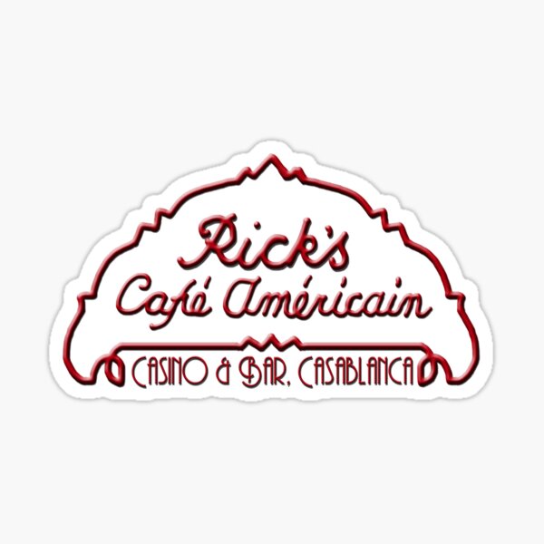Casablanca - Rick's Cafe Americain Sticker