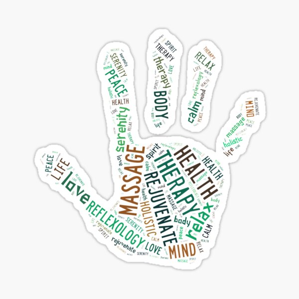 Item preview, Massage Hand (greens) designed and sold by Lorie Warren.