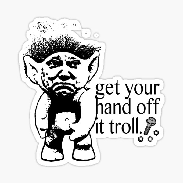 Internet Troll Face Trollface Trolling Bumper Vinyl Sticker Decal 5X4.