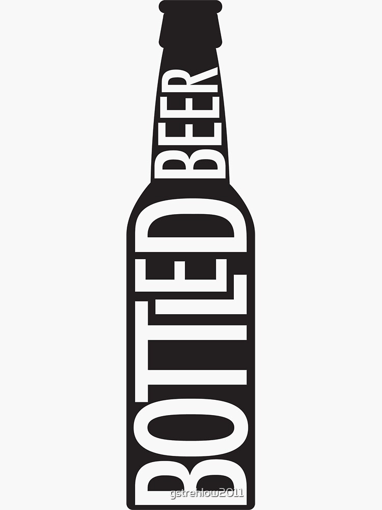 "Bottled Beer" Sticker by gstrehlow2011 Redbubble