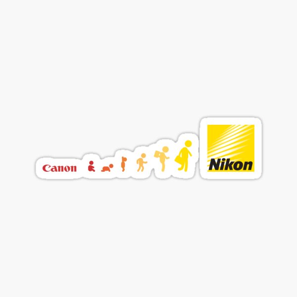 Nikon vs Canon Sticker