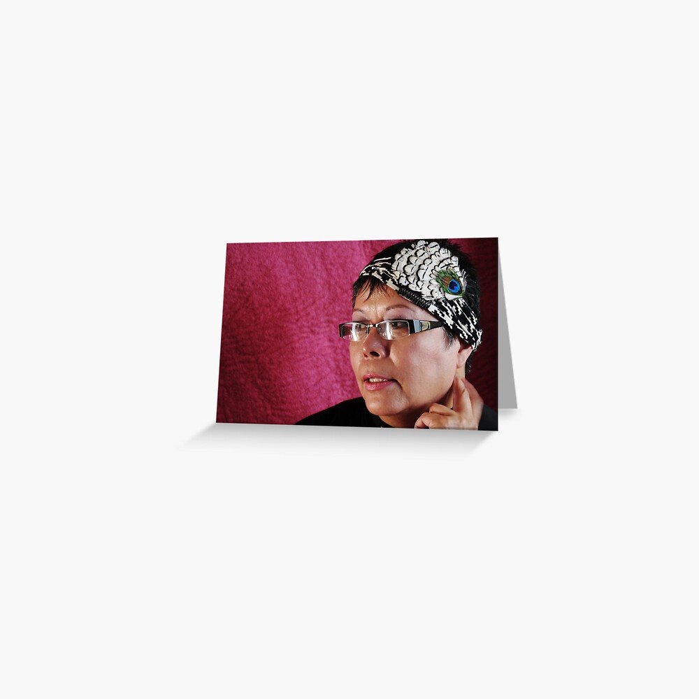(535) Peacock turban (card) Greeting Card