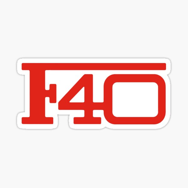 Ferrari F40 Sticker