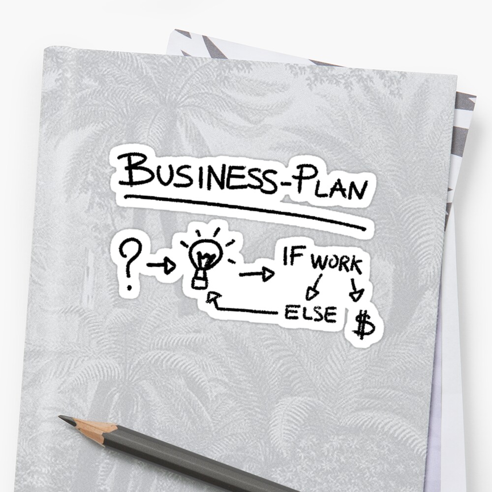 contoh business plan sticker