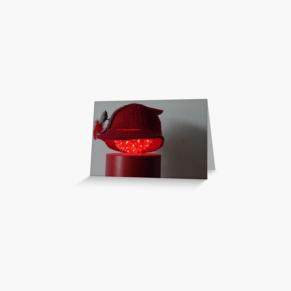 (572) Red felt (card) Greeting Card