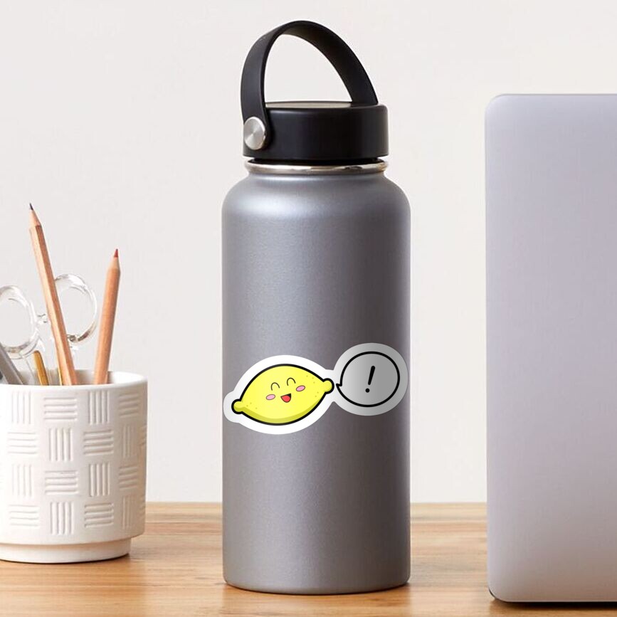 Happy Lemon - two lof bees Sticker