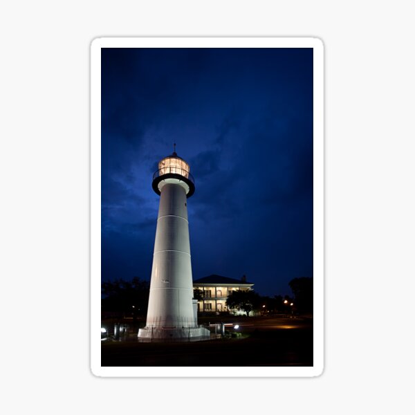 Item preview, Biloxi Lighthouse at Night designed and sold by Jonicool.