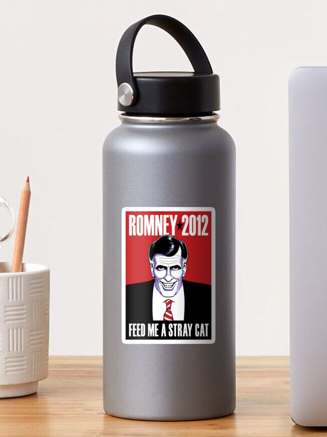 Thumbnail 1 of 3, Sticker, Mitt Romney: American Psycho designed and sold by DeepHurting.