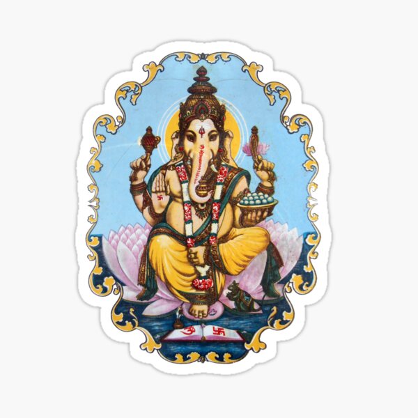 Ganesh Ji Hindu God Sticker Photo