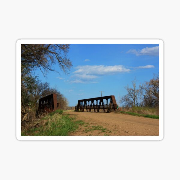 Item preview, Kansas Country Bridge with Blue sky designed and sold by ROBERTDBROZEK.