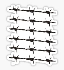 Barbed Wire by Chillee Wilson Sticker