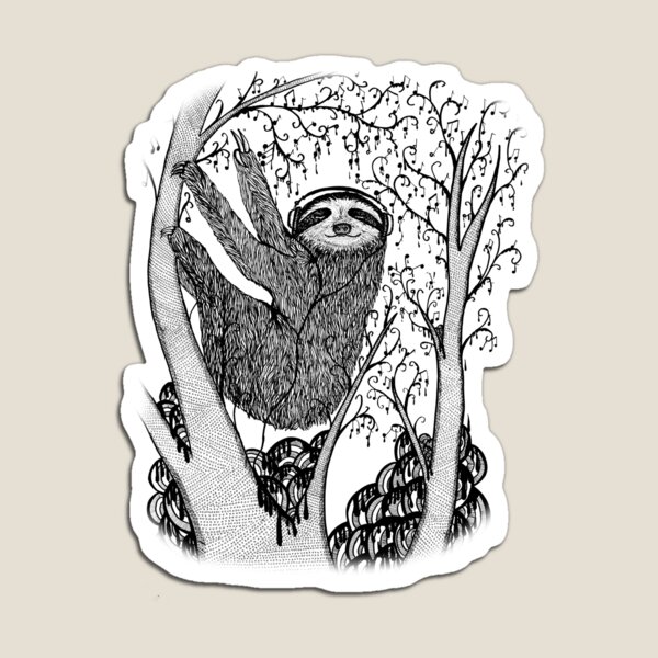 PEACE-TOED SLOTH Magnet