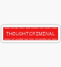 Pegatina ¿PENSAMIENTO CRIMINAL?