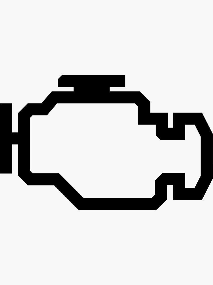 Значок двигателя. Пиктограмма чек двигателя. Значок чек энджин. Наклейка чек энджин.