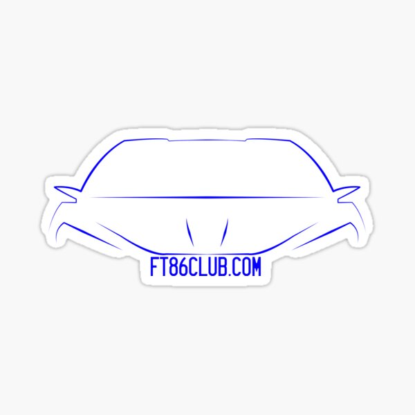 Item preview, FT86CLUB Decal in BLUE designed and sold by Snoopyalien24.