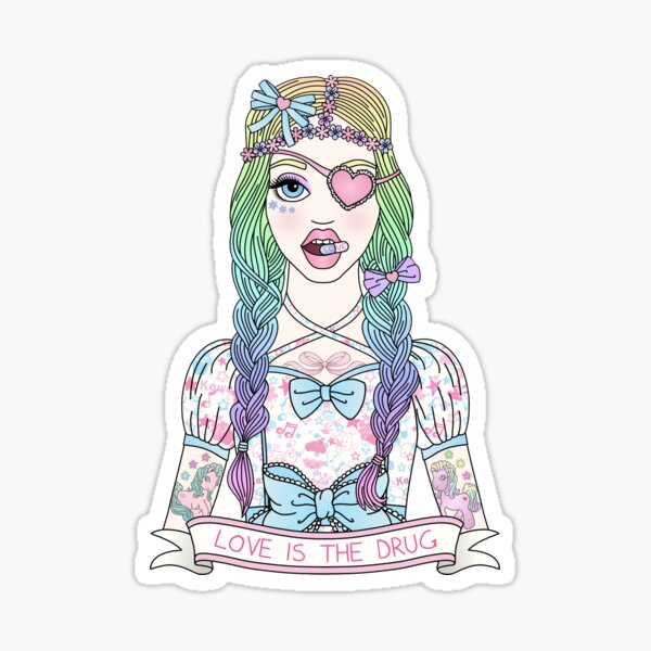 Love Is The Drug Sticker