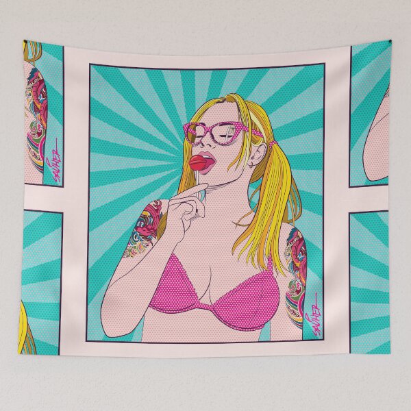 Item preview, Pop Art Comic Girl Vintage designed and sold by SAUHER.