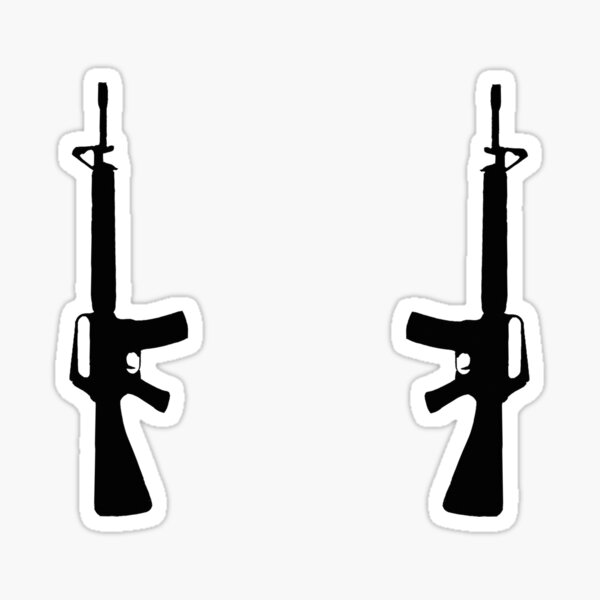 Dual M16s Sticker