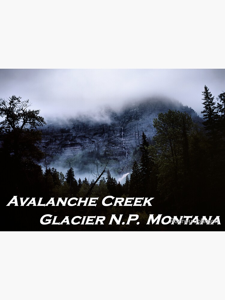 Thumbnail 3 of 3, Sticker, Avalanche Creek, Glacier N.P., Montana designed and sold by rodneyj46.